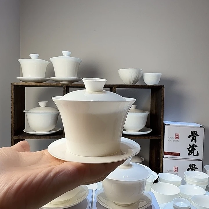 150cc马蹄盖碗骨瓷