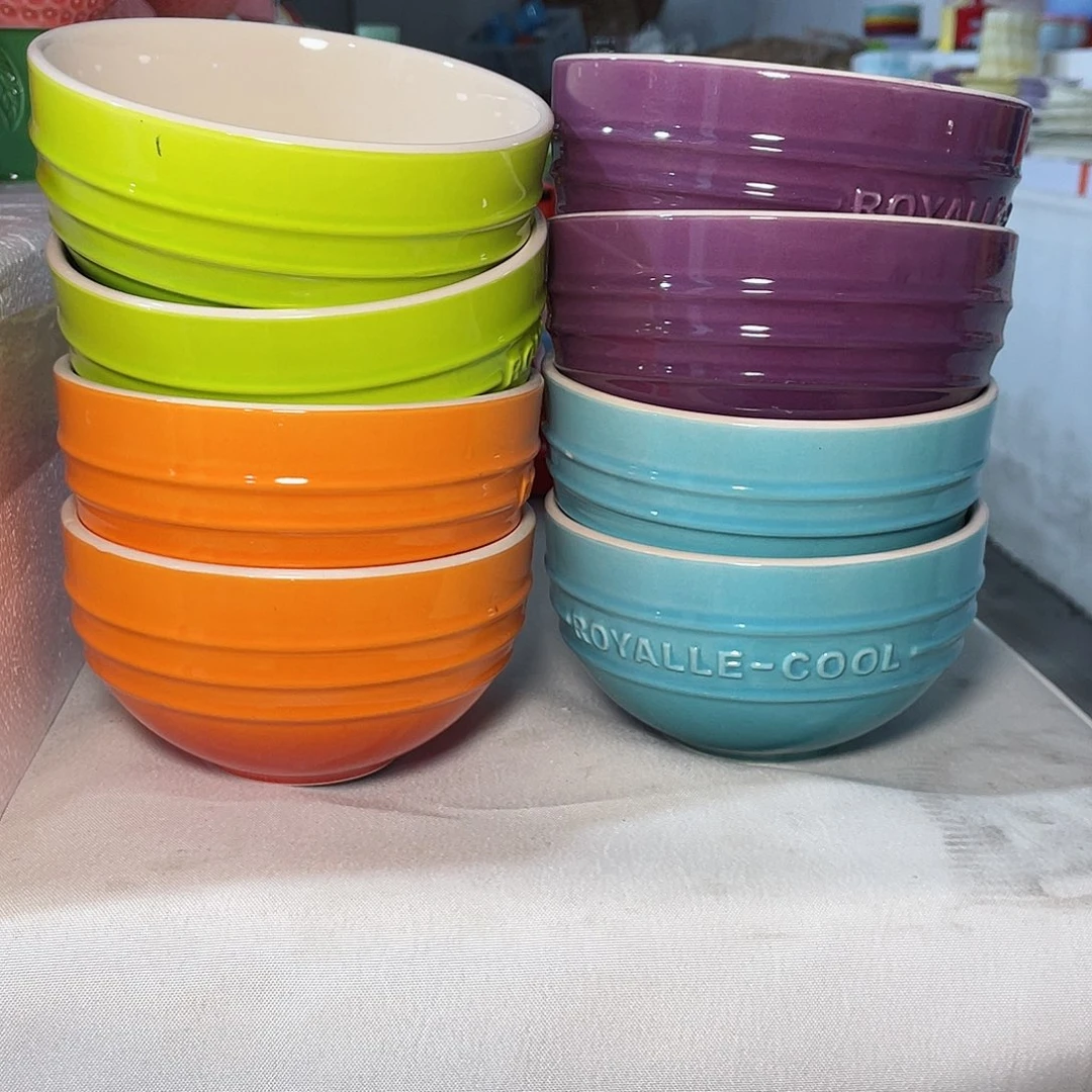 瓷微瑕陶瓷餐具家用 八个