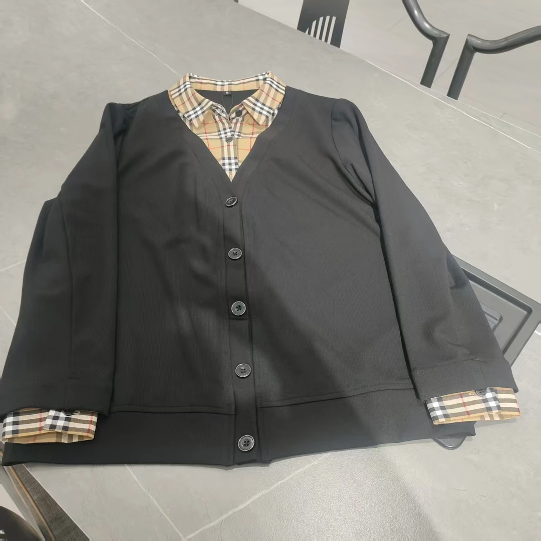 秋款假两件休闲 衬衫25885