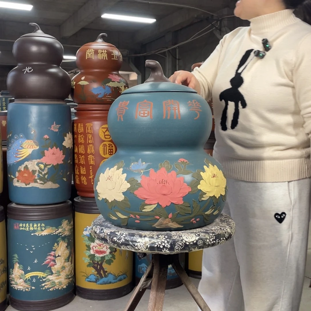 宜兴原矿紫砂茶叶罐