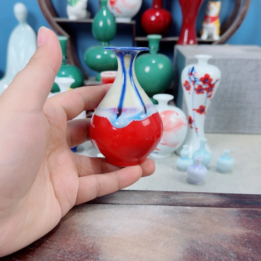 陶瓷手工小花器摆件
