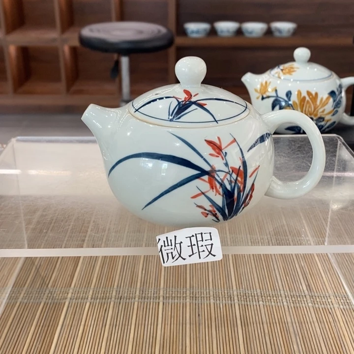 釉下老陶泥手工绘制