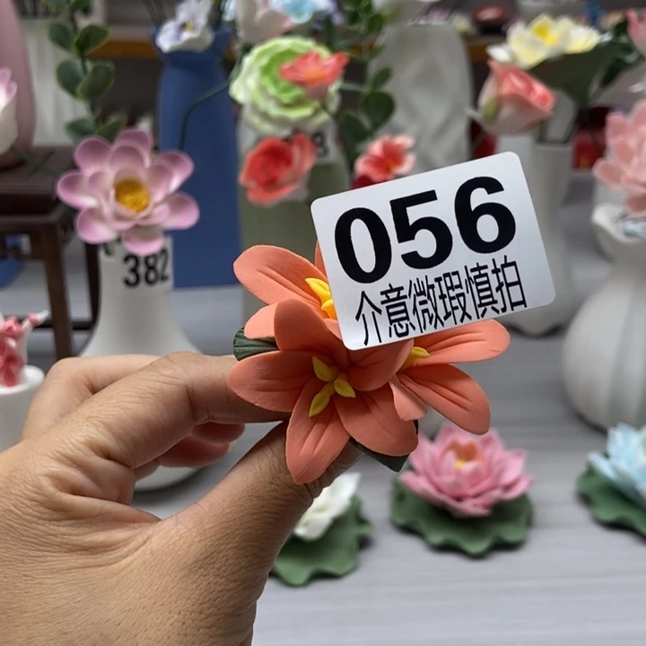 陶瓷手工制作陶瓷花