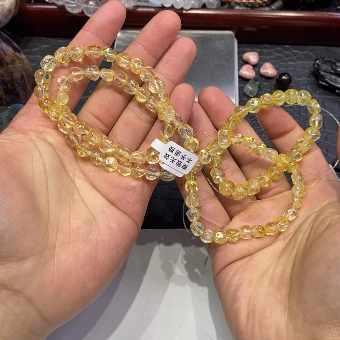 水晶颈饰未镶嵌黄托帕