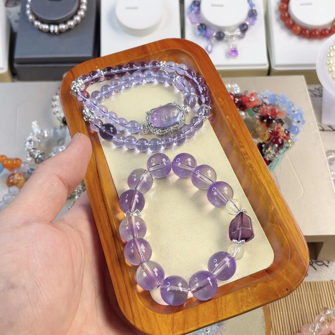 针钠钙石手饰银S925镀金镶嵌