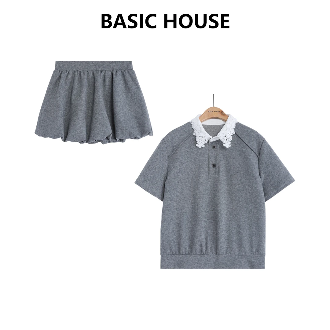 Basic House百家好春夏气质高腰休闲时尚套装B1335B5MK22