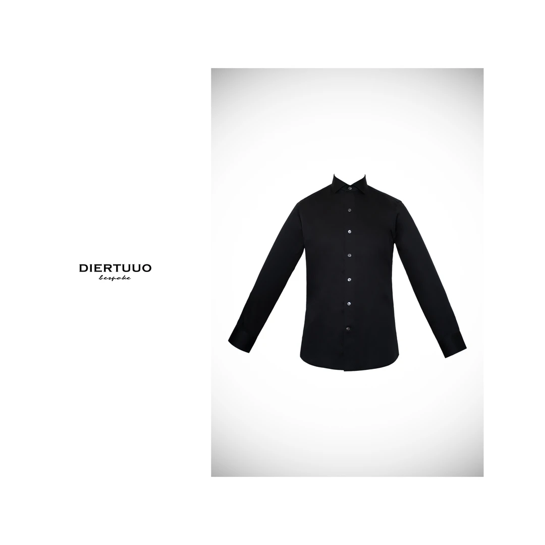 DIERTUUO迪途-男士早春经典时尚休闲百搭简约修身双色衬衣24307