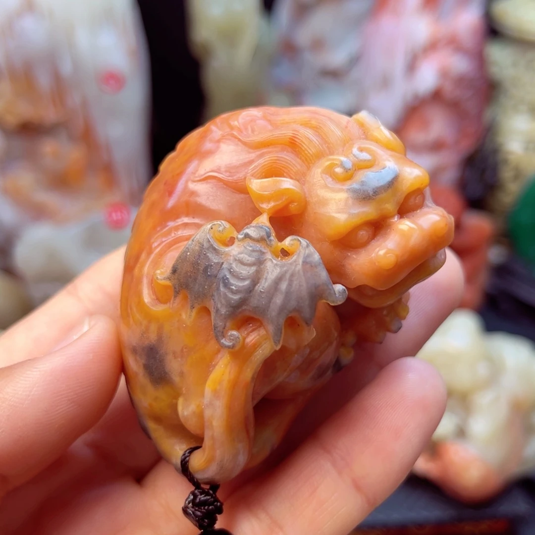 寿山石貔貅手玩件