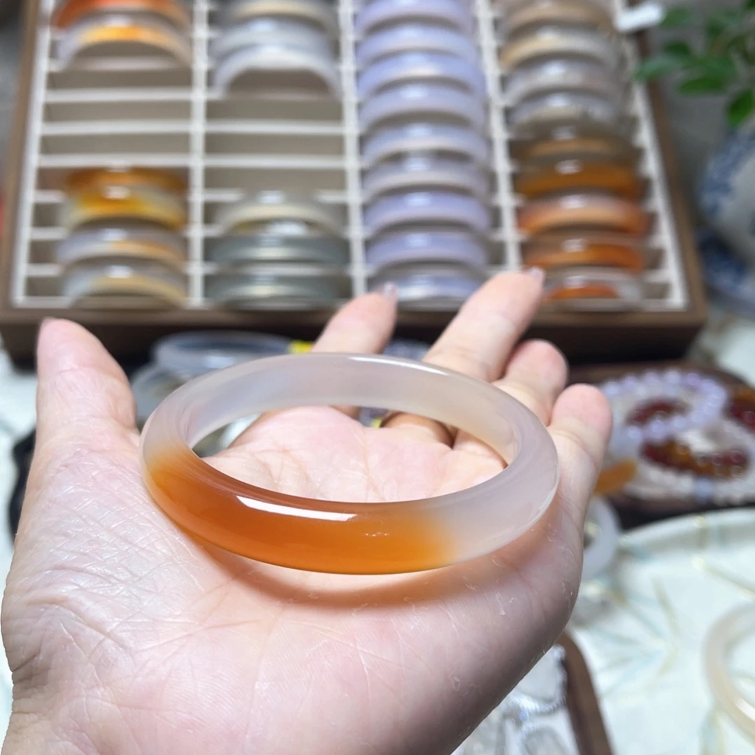 0***ᐝ手镯玛瑙/玉髓未镶嵌
