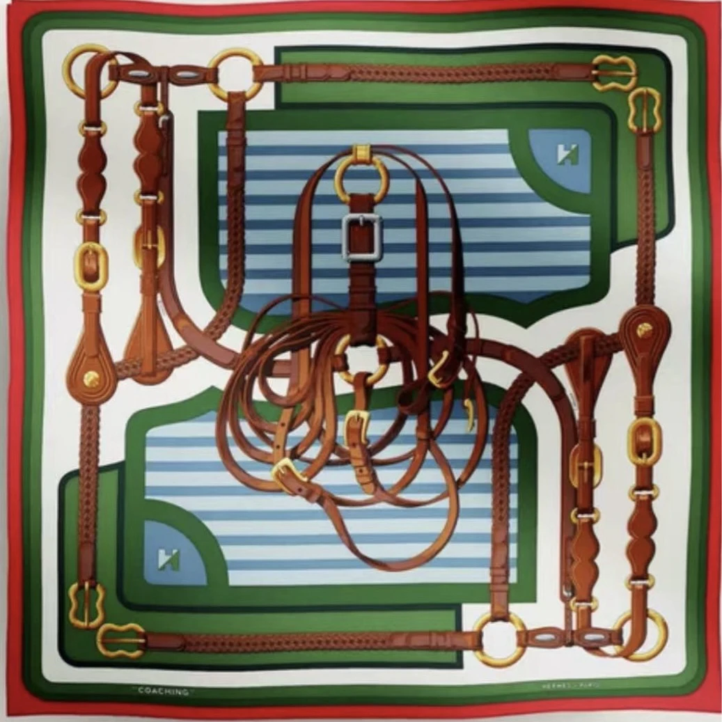 95新 Hermes/爱马仕 Hermes 丝巾 88.5x88.5/614616456