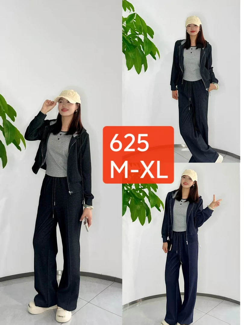 625#秋季时尚休闲宽松3件套套裤