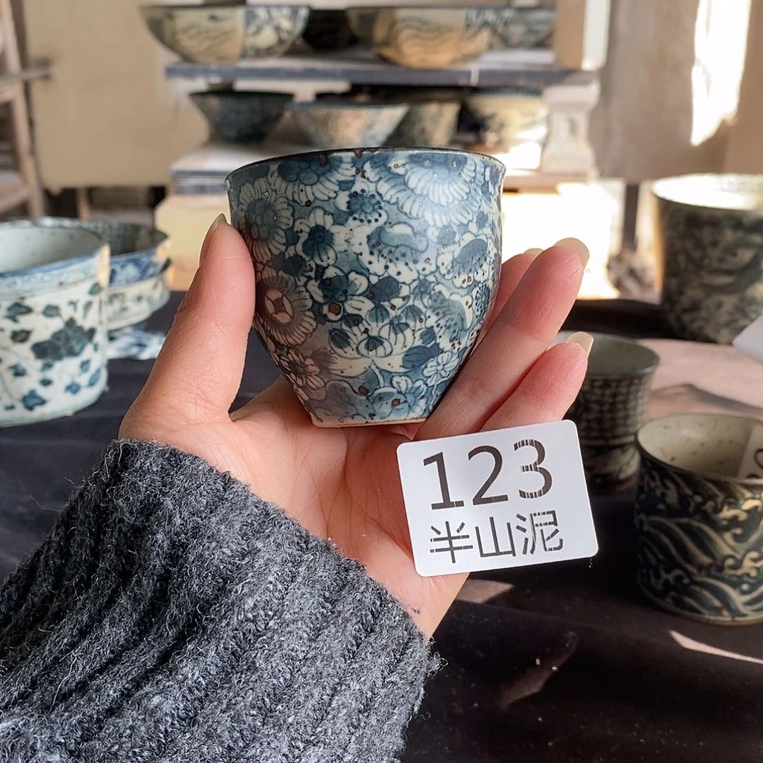 陶手工手绘青花高温陶瓷
