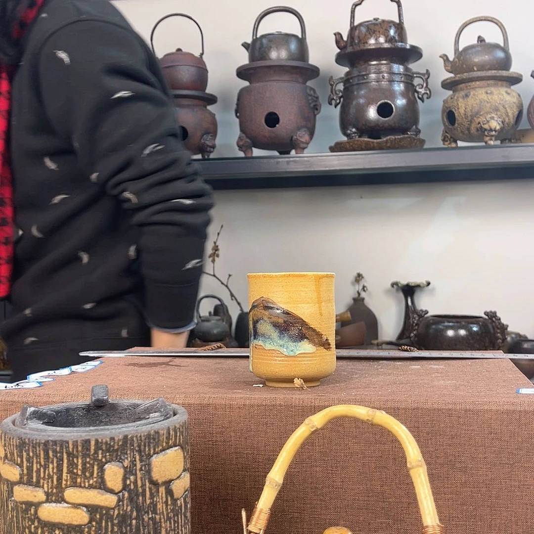 紫泥茶壶紫砂粗陶茶器