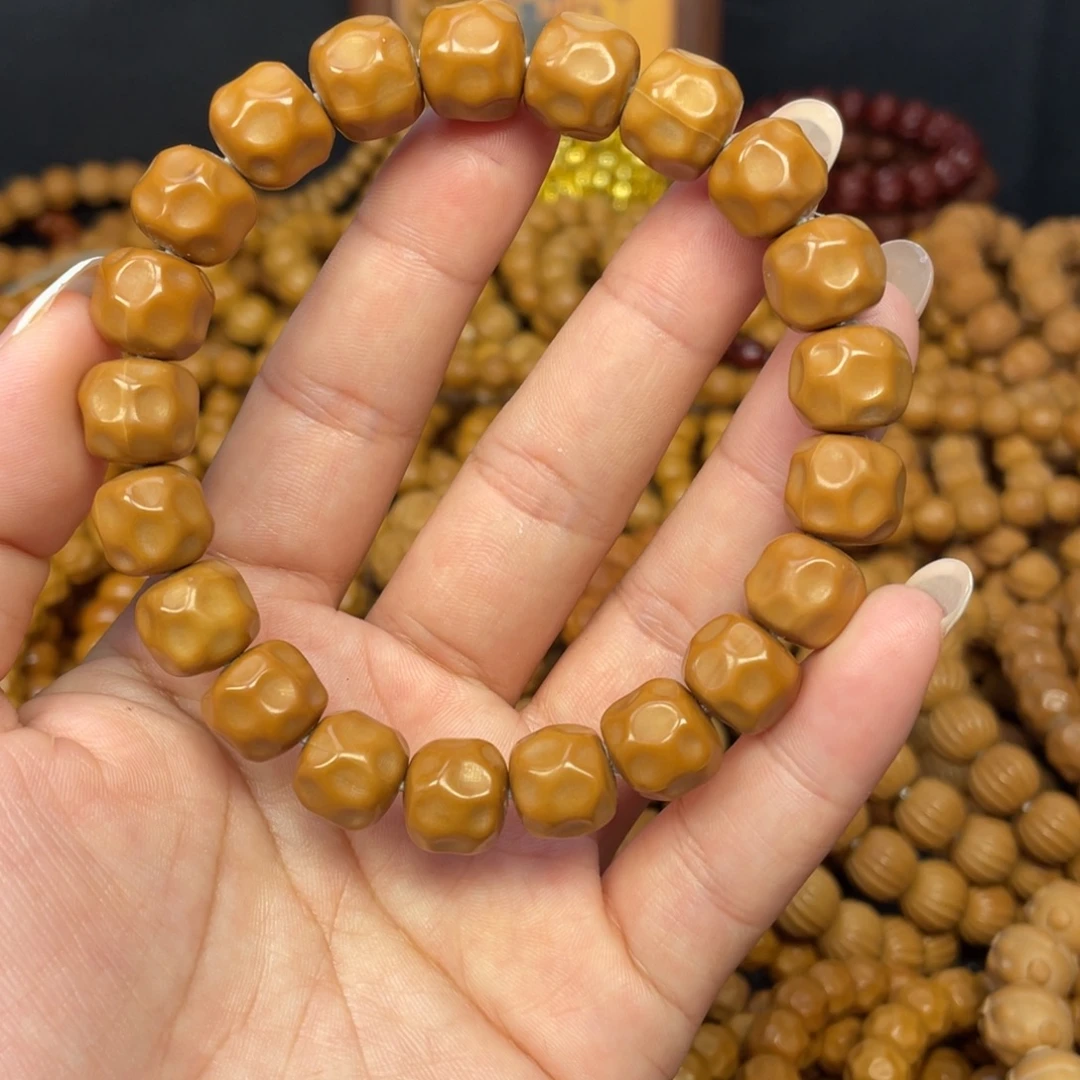 猴头核桃手串微瑕奶酪手串