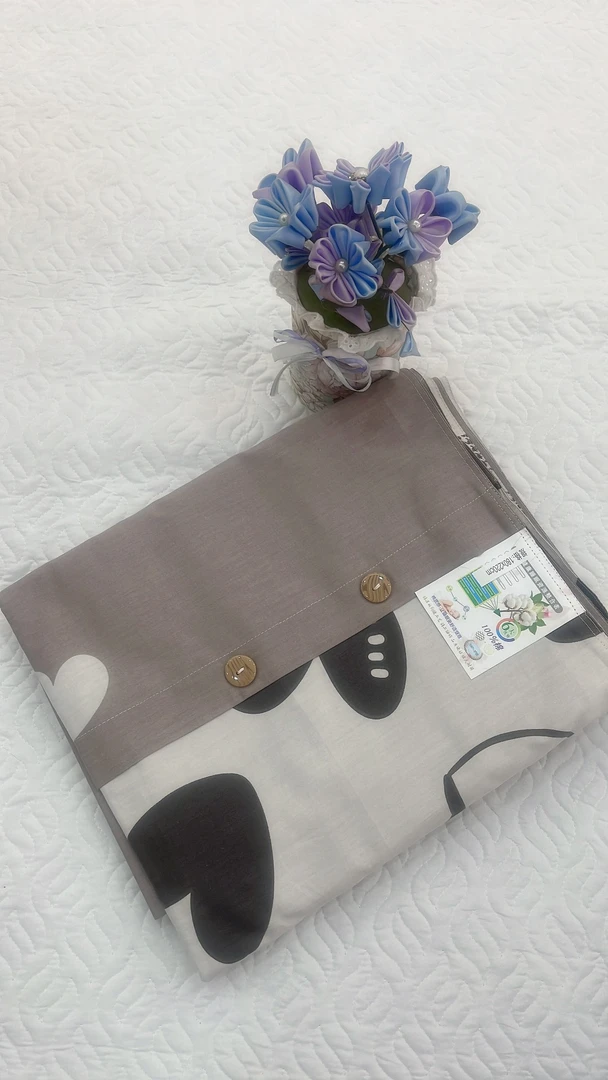 AB版单人简约被套