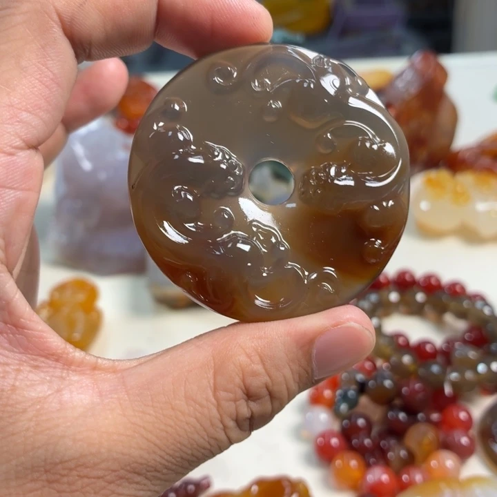 玛瑙/玉髓未镶嵌吊坠(不含链)