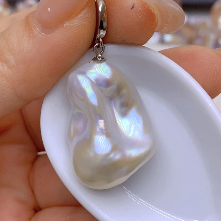 飘***飘未镶嵌淡水珍珠吊坠(赠链)