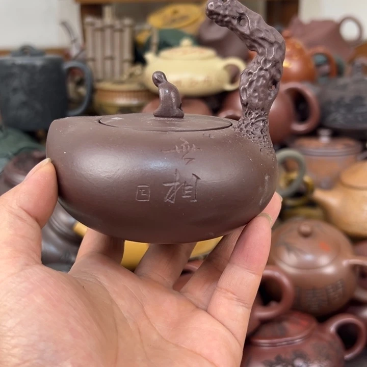 茶壶紫砂微瑕晃盖流口水