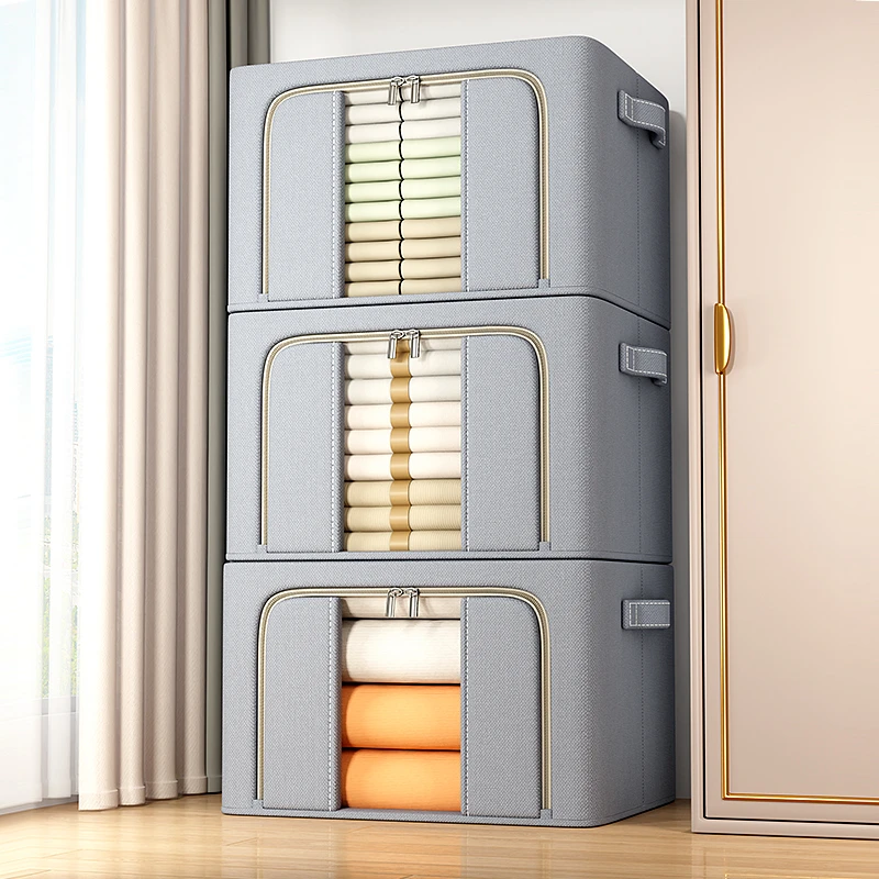 3个装高质量正品大号牛津布家用收纳箱加厚大容量整理盒收纳箱