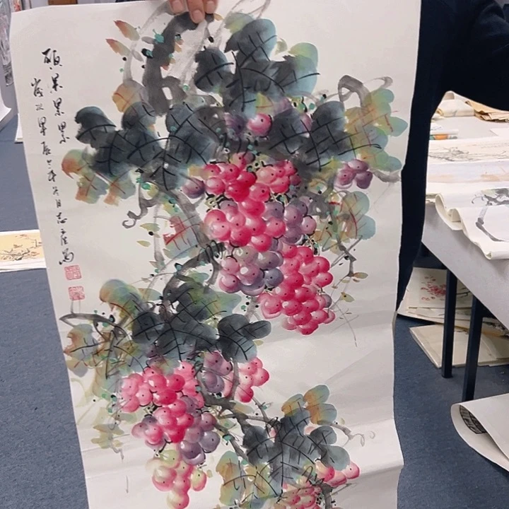 国画纯手绘字画宣纸