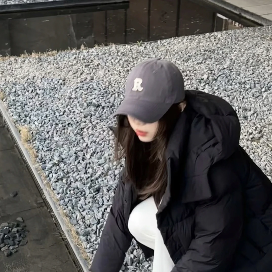 原单五格中长款连帽短款保暖轻薄纯色单排扣宽松型百搭