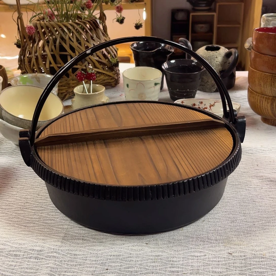 瓷片铁锅寿喜锅户外锅烙饼