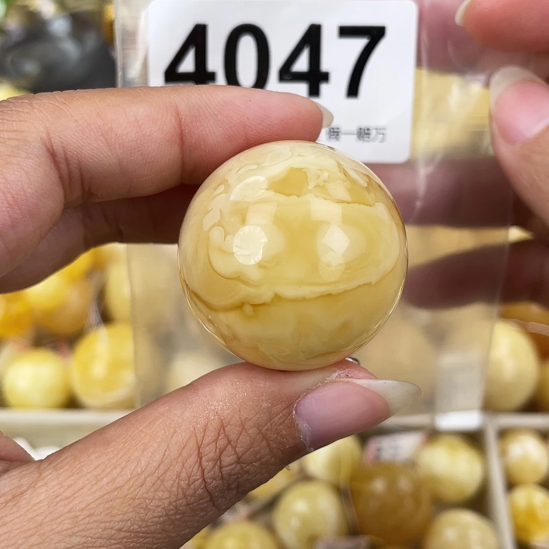蜜蜡未镶嵌裸石32.3色线
