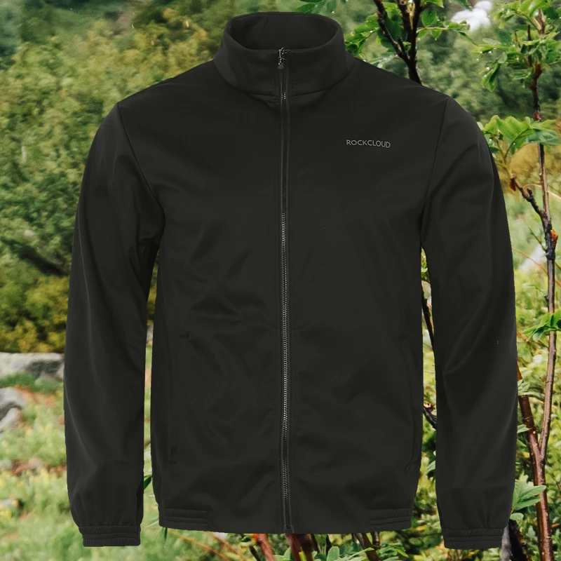 岩云户外运动[新品]高面料弹力防泼水透气M2软壳立领上衣男款