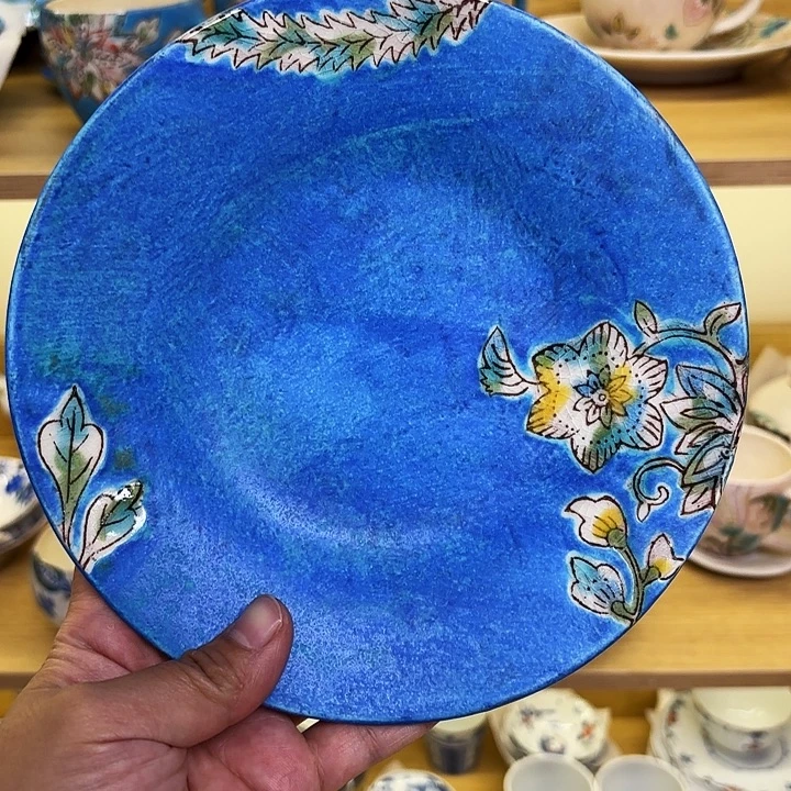 陶稻积佳谷 19.5cm 中皿