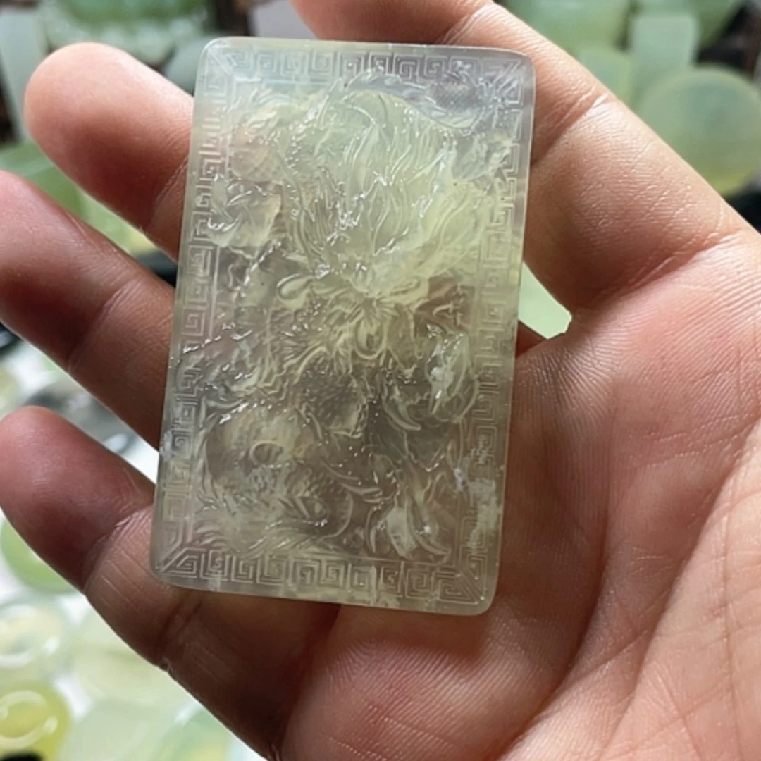 【闪购商品】未镶嵌岫玉挂件老**～