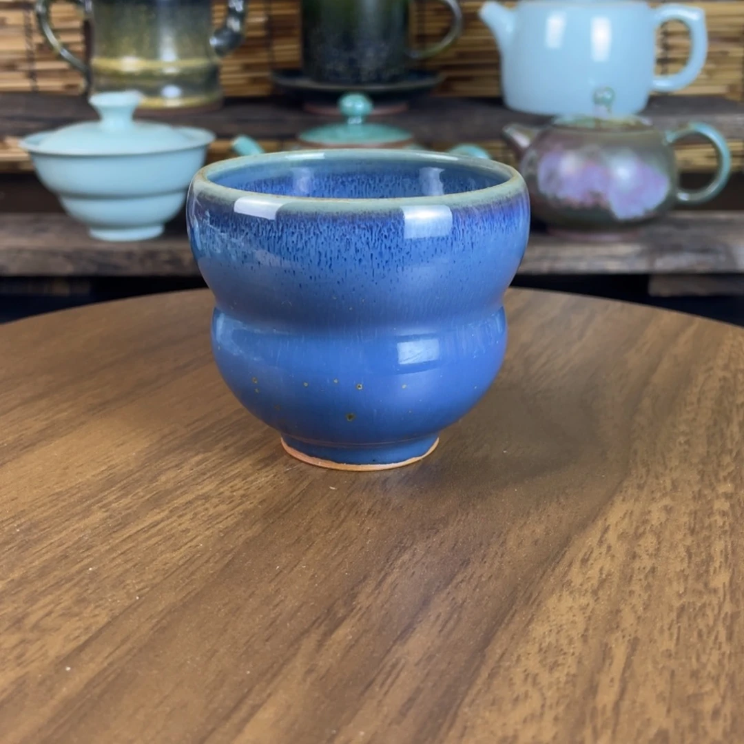 瓷片钧瓷葫芦杯一级