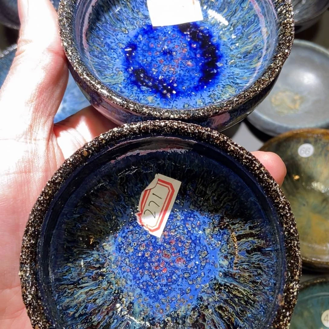 小***食茶盏270、271 建窑建盏壹铭建盏