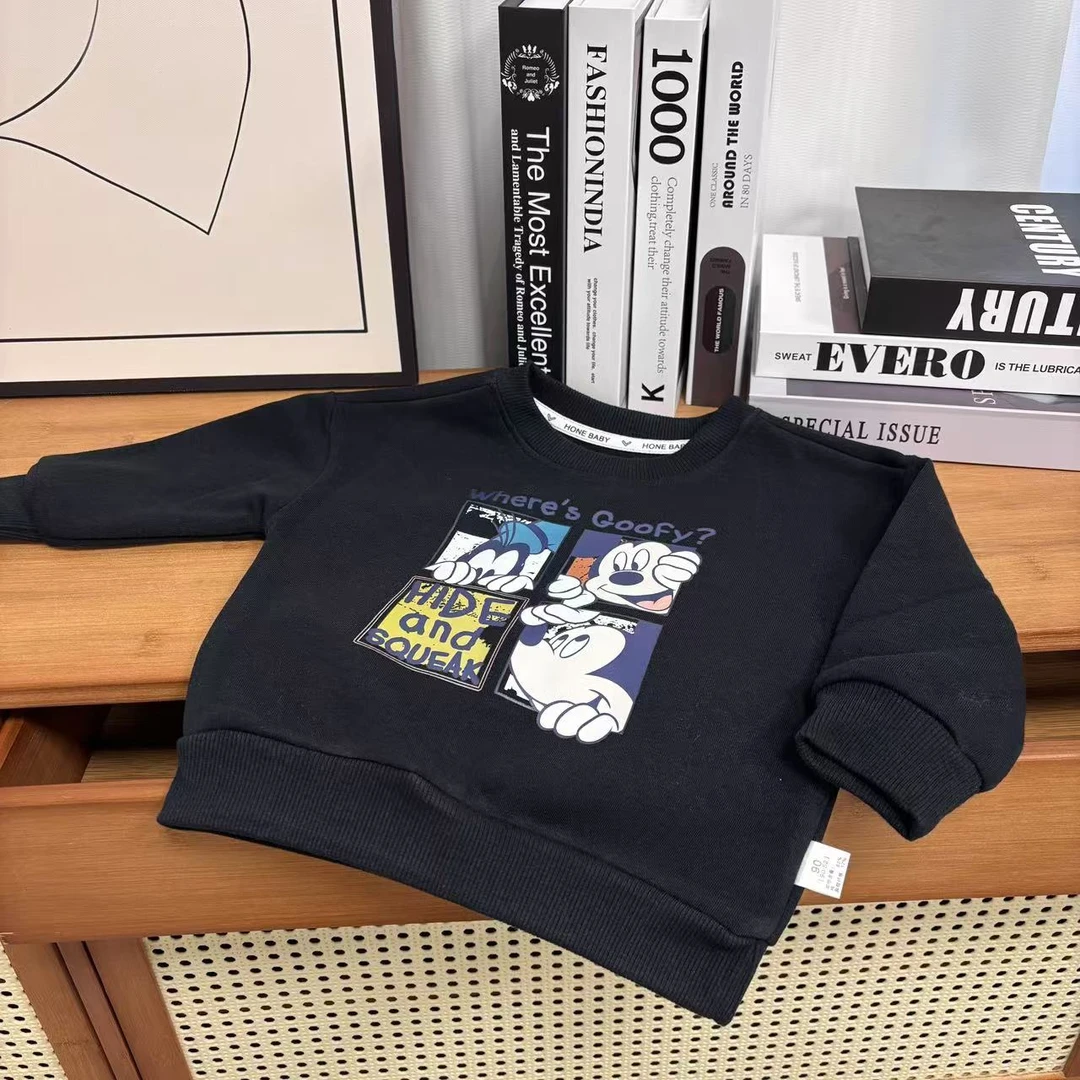 儿童卫衣男女童印花圆领卫衣休闲时尚WY047