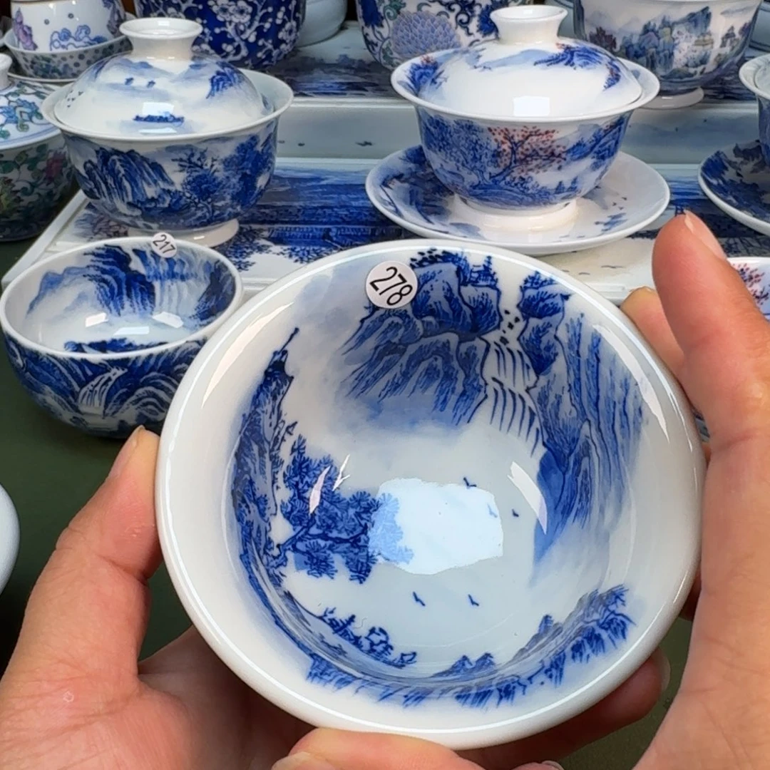 景德镇纯手绘茶具圆圆278