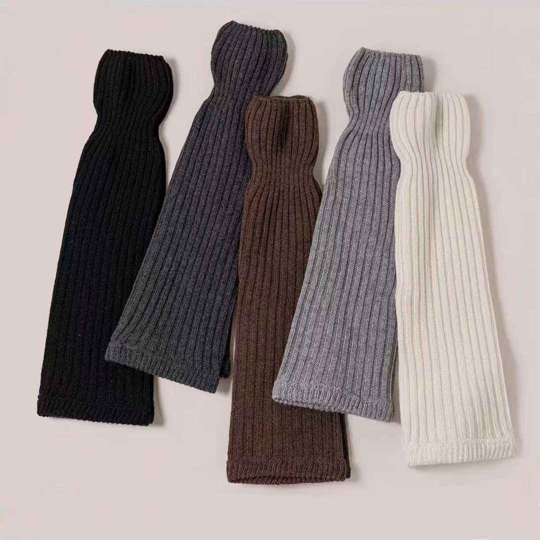 ins博主风7A级K菌竖坑条保暖袜套辣妹堆堆袜i腿套女小腿袜套秋冬