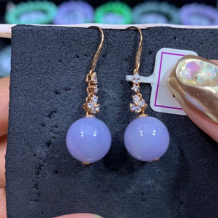 翡翠18K金镶嵌手链翡翠