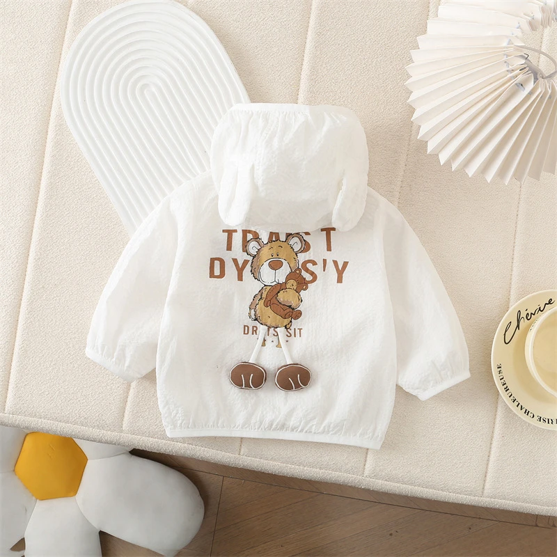 婴儿防晒衣透气冰丝幼儿夏季薄款宝宝夏天小童儿童外出衣服代发