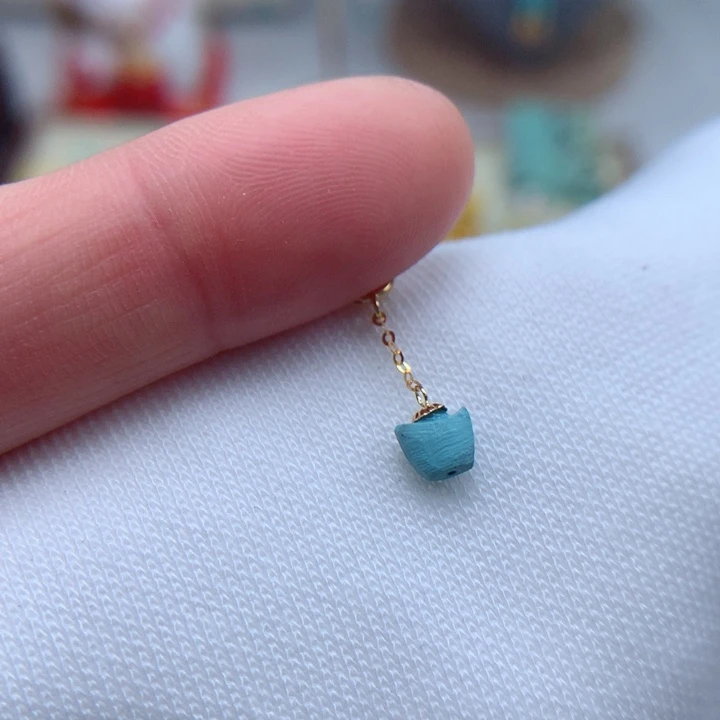 绿松石绿松石配饰0218K金镶嵌