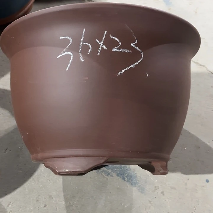 紫砂花盆100-2。  36-23。