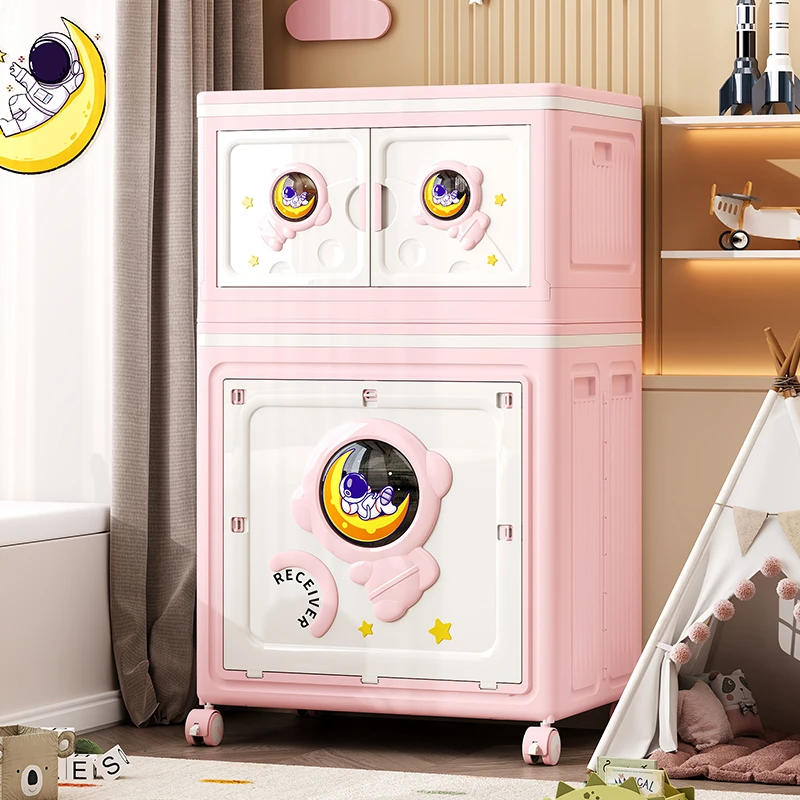 纯色可折叠收纳箱可移动收纳柜家用个卧室玩具箱子小户型收纳神器