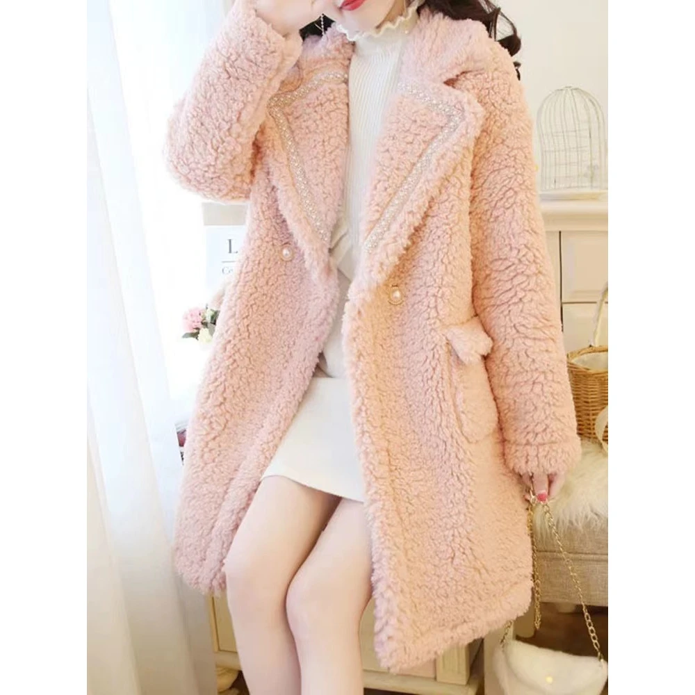 B411-B420毛衣网红洋气时尚宽松加绒加厚秋冬套头针织百搭女士