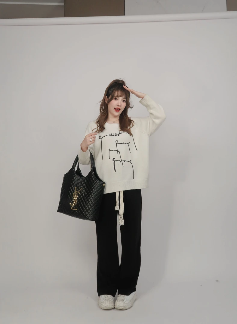 【青】薄款大码微胖MM休闲宽松阔腿裤直筒裤   9679