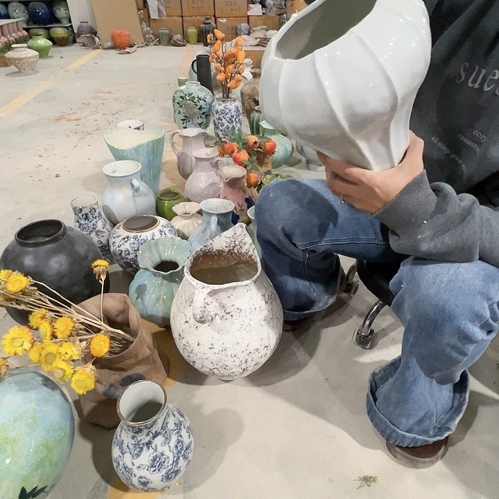 陶摆件景德镇陶瓷花瓶工厂