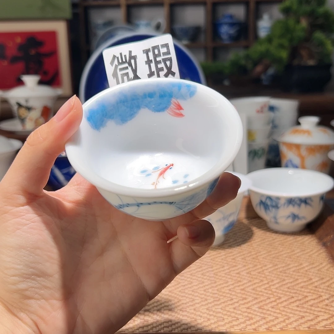 【闪购商品】微瑕 手绘 压手杯