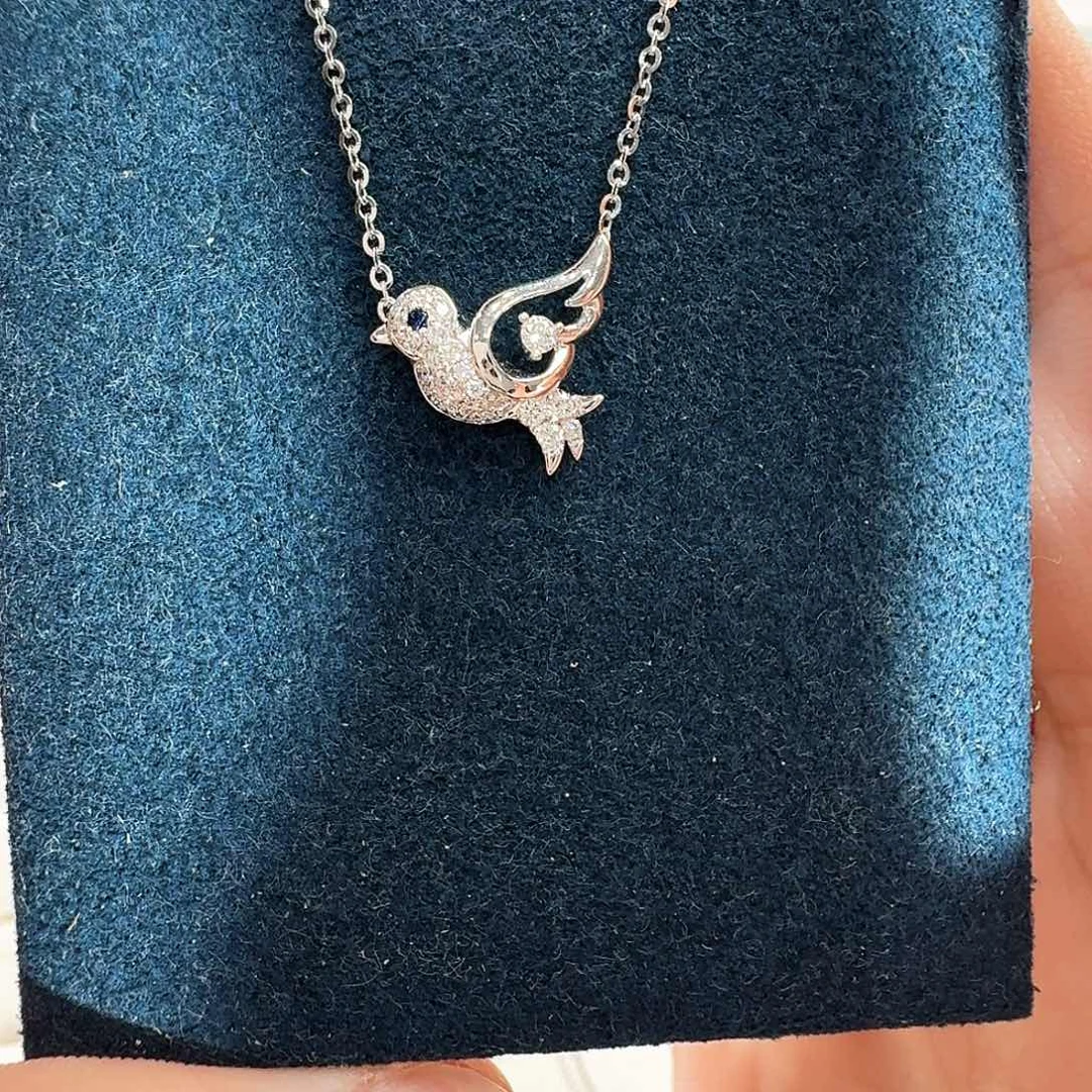 项链18K金镶嵌钻石项链1.76