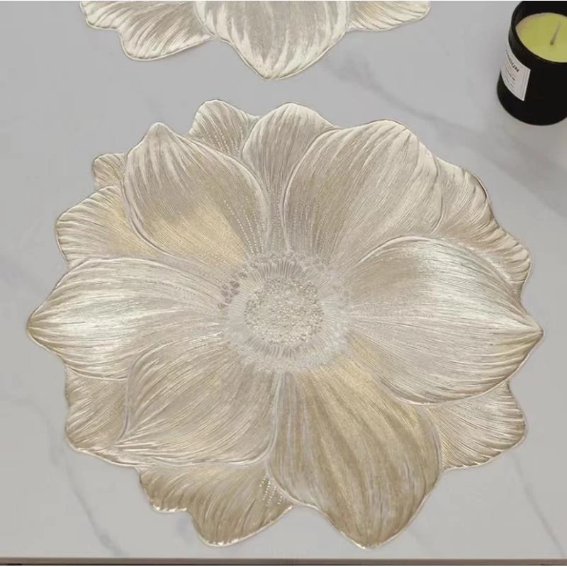 S【到手2片】现代简约餐垫防滑装饰垫PVC软装饰桌垫盘垫花器