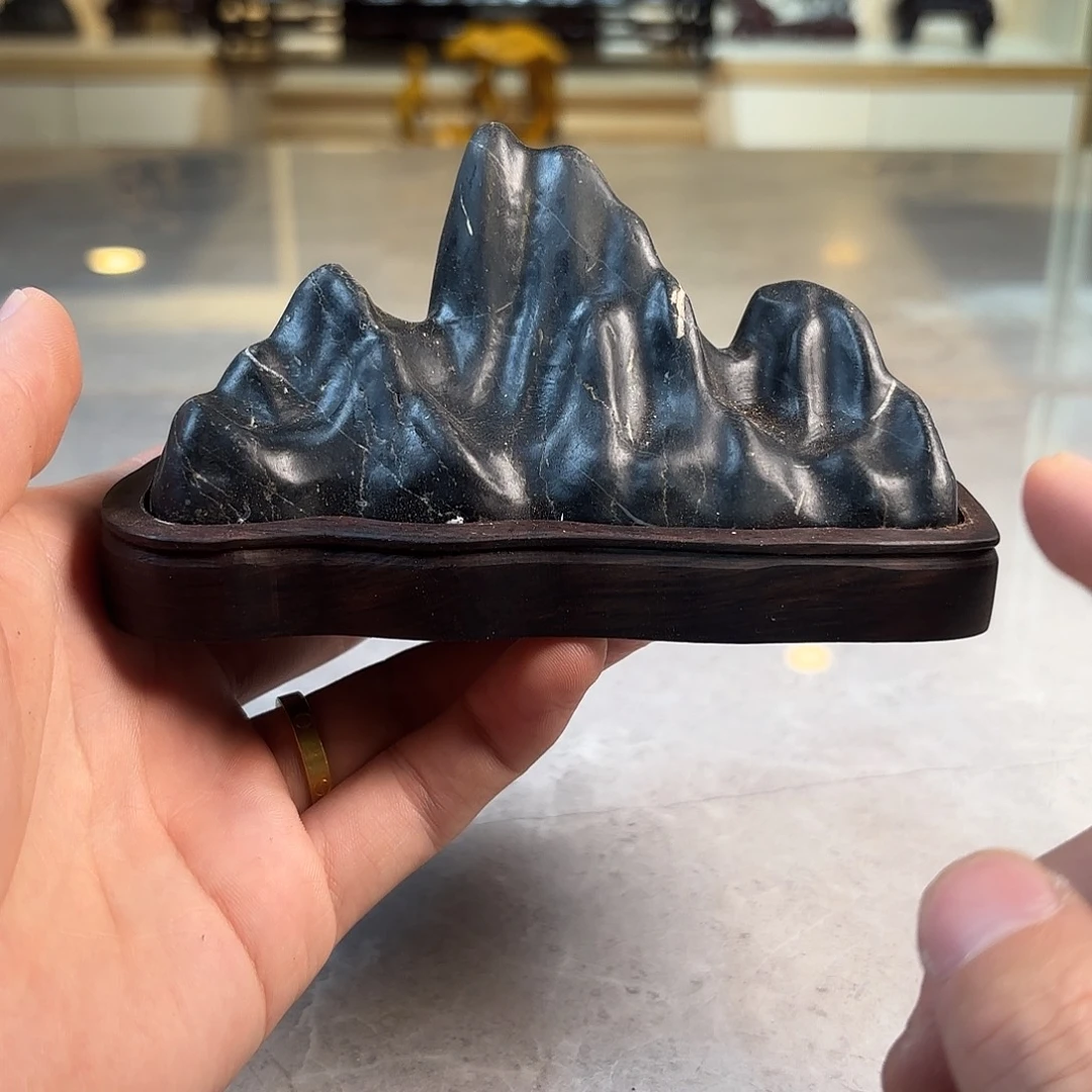 灵璧石手工雕刻奇石摆件