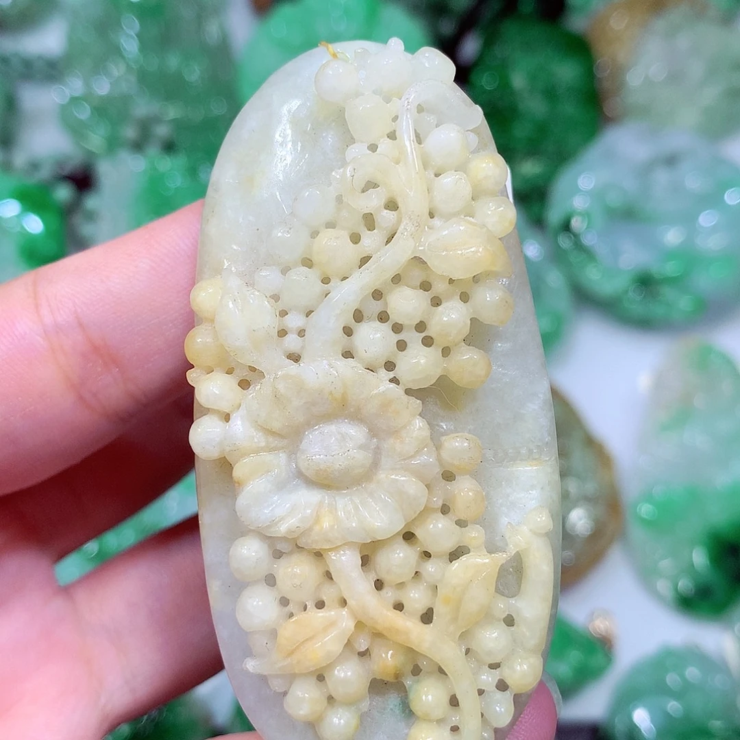 翡翠未镶嵌吊坠(不含链)