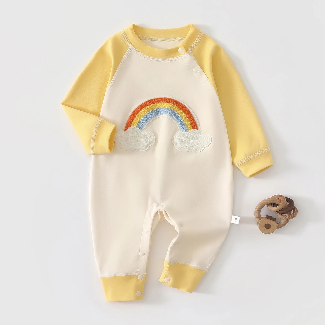 新生婴儿春秋装连体衣可爱洋气男女宝宝超萌哈衣外出服哈衣爬爬服