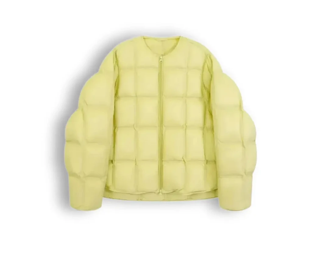 90白鸭绒宽松款2024新款软泡芙面料网红时尚百搭韩版秋冬